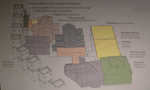 Plànol del conjunt episcopal.