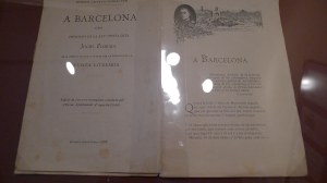 Exemplar de l'Oda a Barcelona.