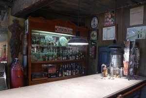 La barra del bar.