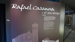 Plafó d'inici de l'exposició Rafael Casanova i el seu temps.