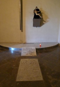 Tomba de Rafael Casanova a l'església de Sant Baldiri.