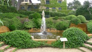 L'estany amb la casa al fons.