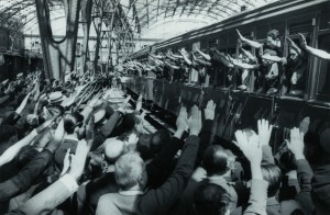 Sortida de voluntaris de la División Azul, 5 juliol 1941. AFB.