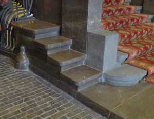 Detall del paviment interior de l'entrada.