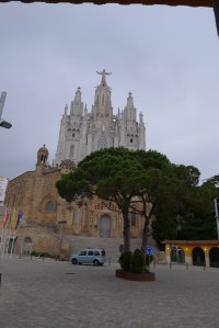 La plaça del Tibidabo.