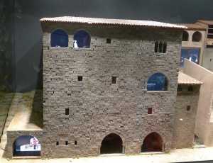 Maqueta de la casa noble.