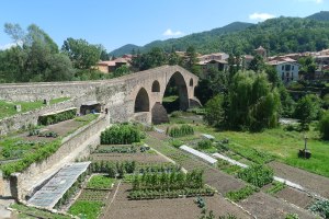 El pont Vell sobre el Ter.