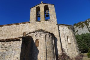 Absis i campanar de Sant Pere.