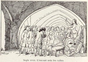 Dibuix de Lola Anglada per al llibre Visons Barcelonines de Francesc Curet.