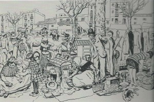 Dibuix d'Opisso per a L'Esquella de la Torratxa. 1927.