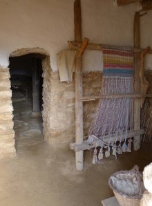 Interior d'habitatge amb teler.