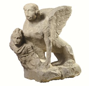 Esfinx capturant un guerrer. Segona meitat segle I dC. Museo Civico Archeologico di Bologna.