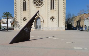 Rellotge de sol a la plaça de l'Església.