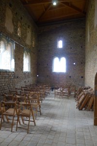 Sala preparada per a un concert.