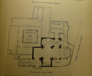 Planol de Sant Pere publicat a la Geografia General de Catalunya.