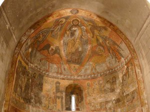 Maiestas Domini i pintures murals a Santa Eulàlia.