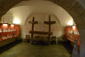 Premsa al museu del vi.