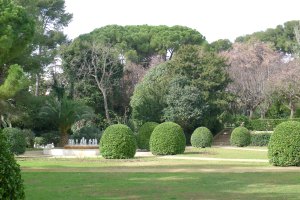 Un dels espais dels jardins.