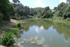 El pantà i la passera mirador.
