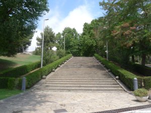 Primer tram d'escales de l'eix central.