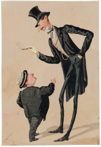 A la caricatura hi surten en mateix Josep Parera i algú anomenat Mendigacha de qui se'n desaoneixen més dades.