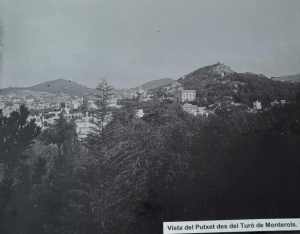 Vista del Putxet des del turó de Monterols. 1904. Arxiu Família Gil i Escolá. Mercé Ferrer Escolá.