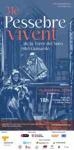 Cartell del pessebre vivent de la Torre del Suro. Desembre 2024.