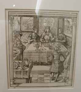 Gravat de la serie "El rei blanc. H. Burgmair i J de Negker. Segle XVI.