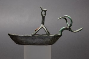 Nau en miniatura (barqueta). Bonze. MAC.