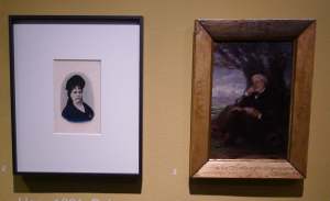 Retrats de Manuela Carbonell, Nola; i Víctor Balaguer.