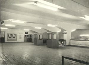 Estació Glòries, l'any 1951. Foto: Puig Farran. Fundació TMB.