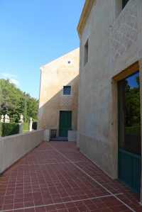 Terrassa de la part posterior del palau. Foto JAF.