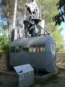 Cabina del telefèric de Sant Jeroni. Foto JAF.