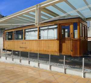 Cotxe saló construït el 1928. Foto JAF.