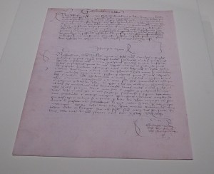 Salconduit a favaor de Joan d'Egipte Menor. 1425. Foto: JAF.