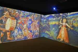 Audiovisual immersiu dels tapissos de Tournai. Foto JAF.