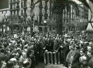 Enterrament de Francesc Layret. Foto Pérez de Rozas.