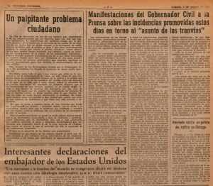 Pàgina del Noticiero Universal del 3 de març de 1951.
