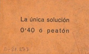 Full volant repartit al març de 1951.