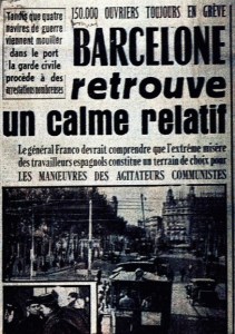 Diari francès L'Aurore a mitjans de març de 1951.