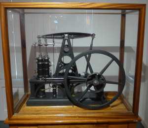 Maqueta de màquina a vapor.