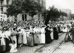 manifestació anticlerical. Juliol 1910. Foto: Ballell_AFB.