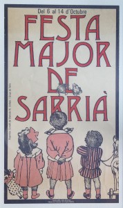 Cartell de la Fdesta Major de 1979, dissenyat per Claret Serrahima.